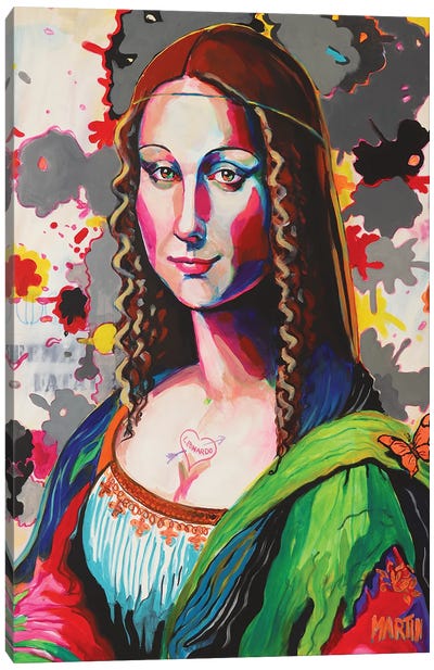 Mona Lisa II Canvas Art Print - Peter Martin