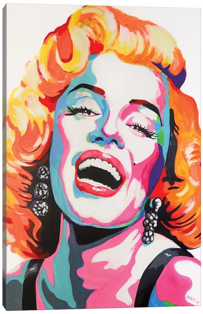 Marilyn Monroe Pop Art Canvas Art Print - Peter Martin