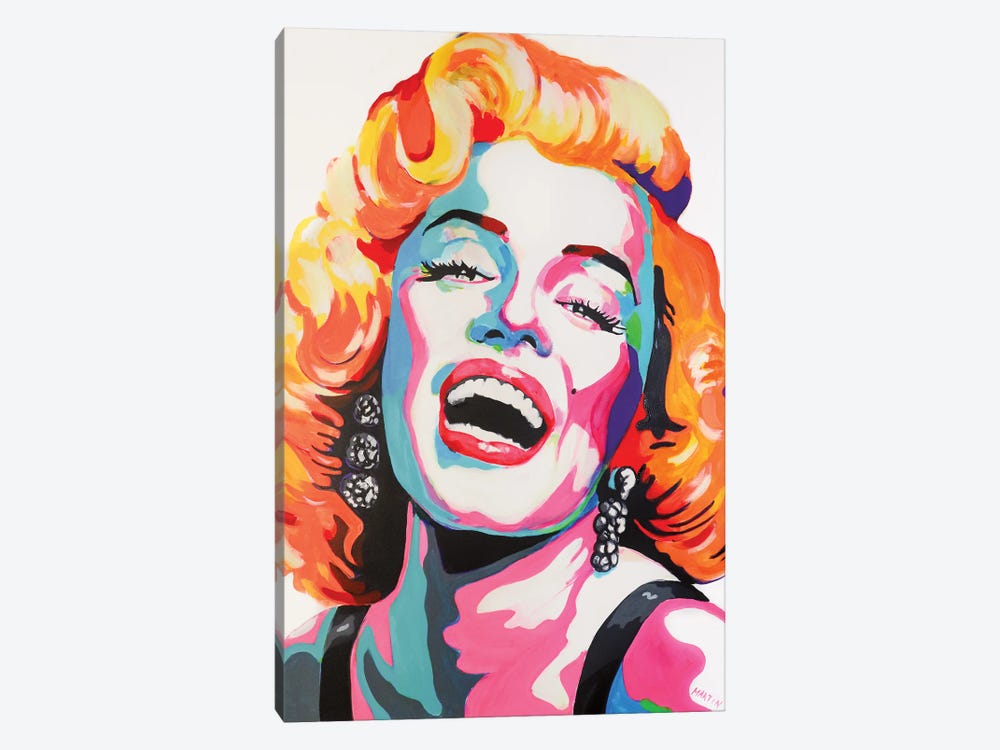 Marilyn Monroe Pop Art by Peter Martin 1-piece Canvas Wall Art