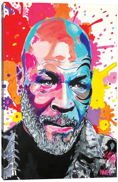 Mike Tyson Pop Art Canvas Art Print - Peter Martin