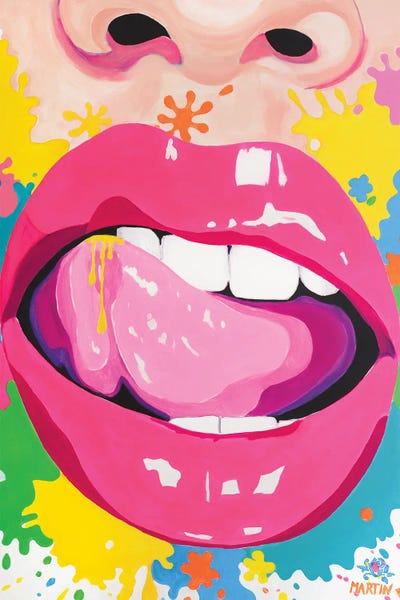 Barbiecore: Pink Lips by Peter Martin