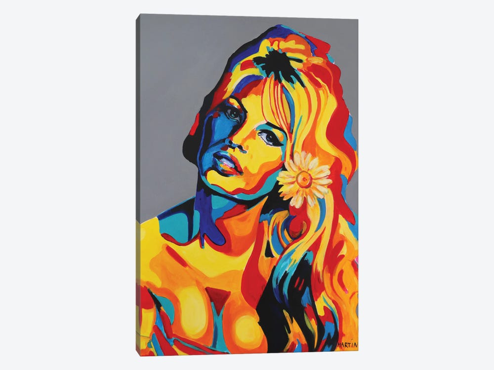 Brigitte Bardot II by Peter Martin 1-piece Canvas Art Print