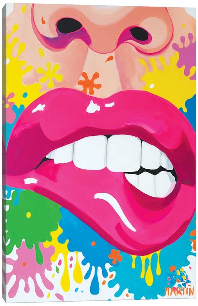 Spicy Lips Canvas Art Print