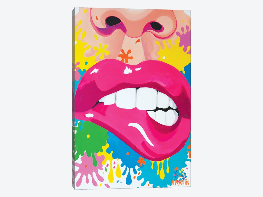 Spicy Lips by Peter Martin 1-piece Canvas Artwork