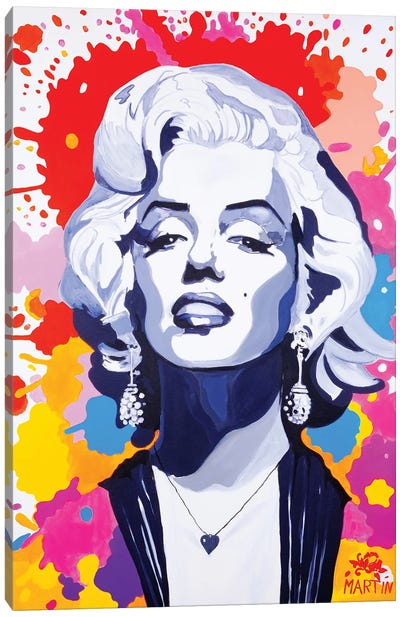 Marilyn Monroe III Canvas Art Print - Peter Martin