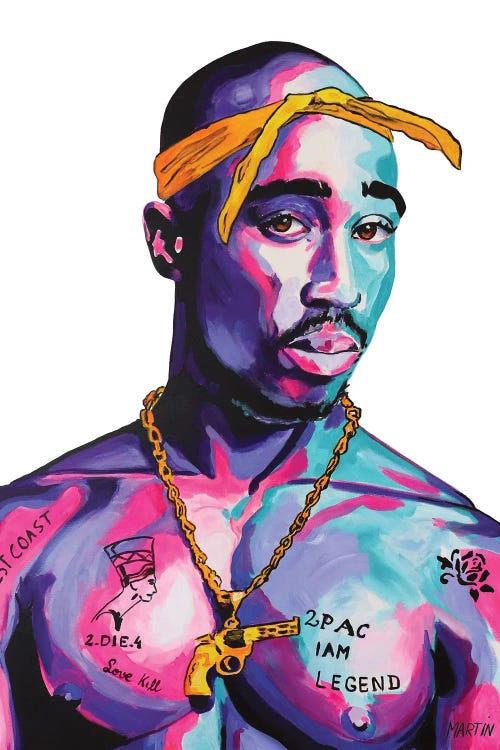 Tupac by Peter Martin wall art