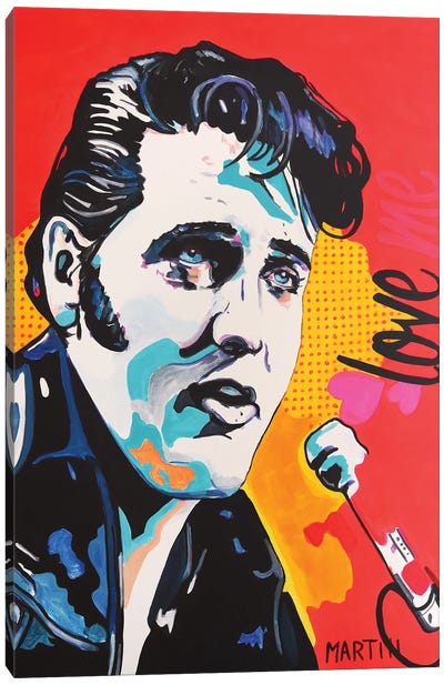 Elvis Presley Canvas Art Print - Peter Martin