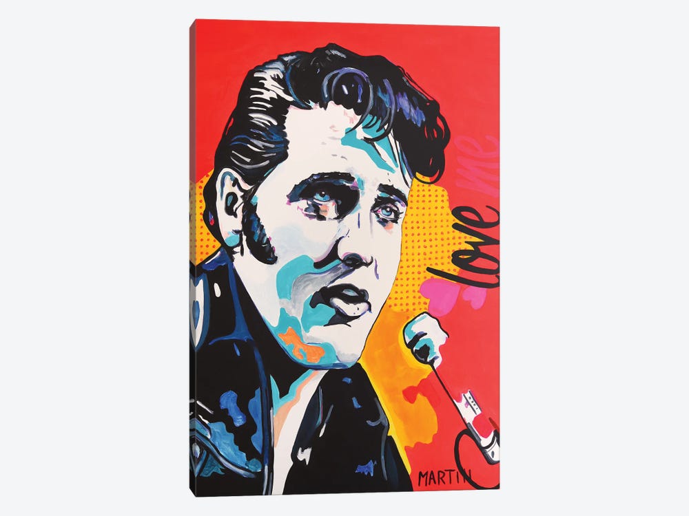 Elvis Presley by Peter Martin 1-piece Canvas Art Print