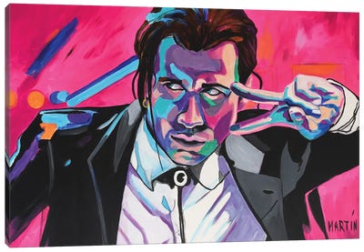 Pulp Fiction - John Travolta Canvas Art Print - Vincent Vega