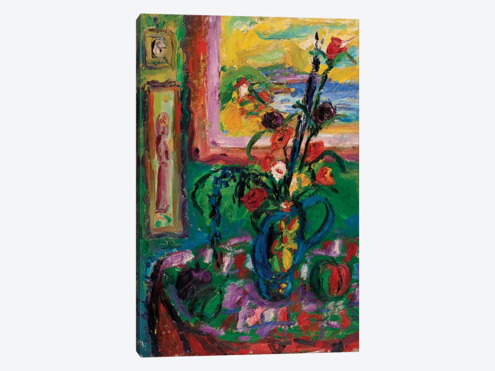 The Decorated Vase by Peris Carbonell 1-piece Canvas Art Print