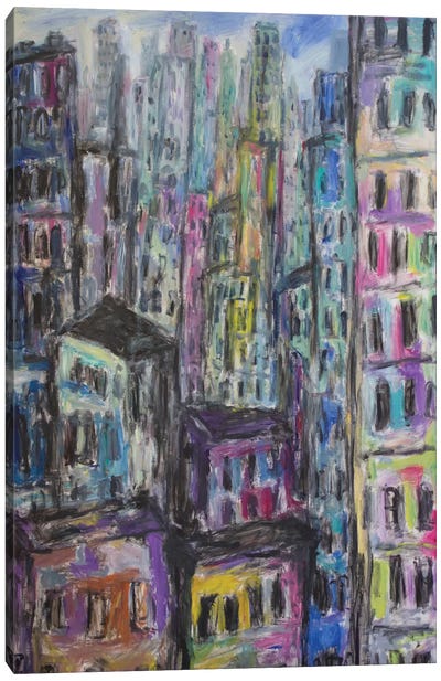 Manhattan Canvas Art Print - Peris Carbonell