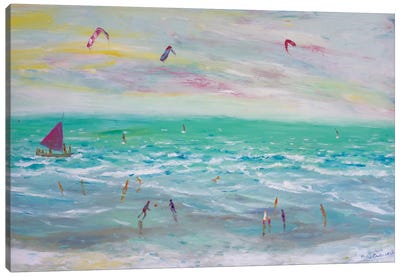 Cumbuco Beach, Brazil Canvas Art Print - Kites