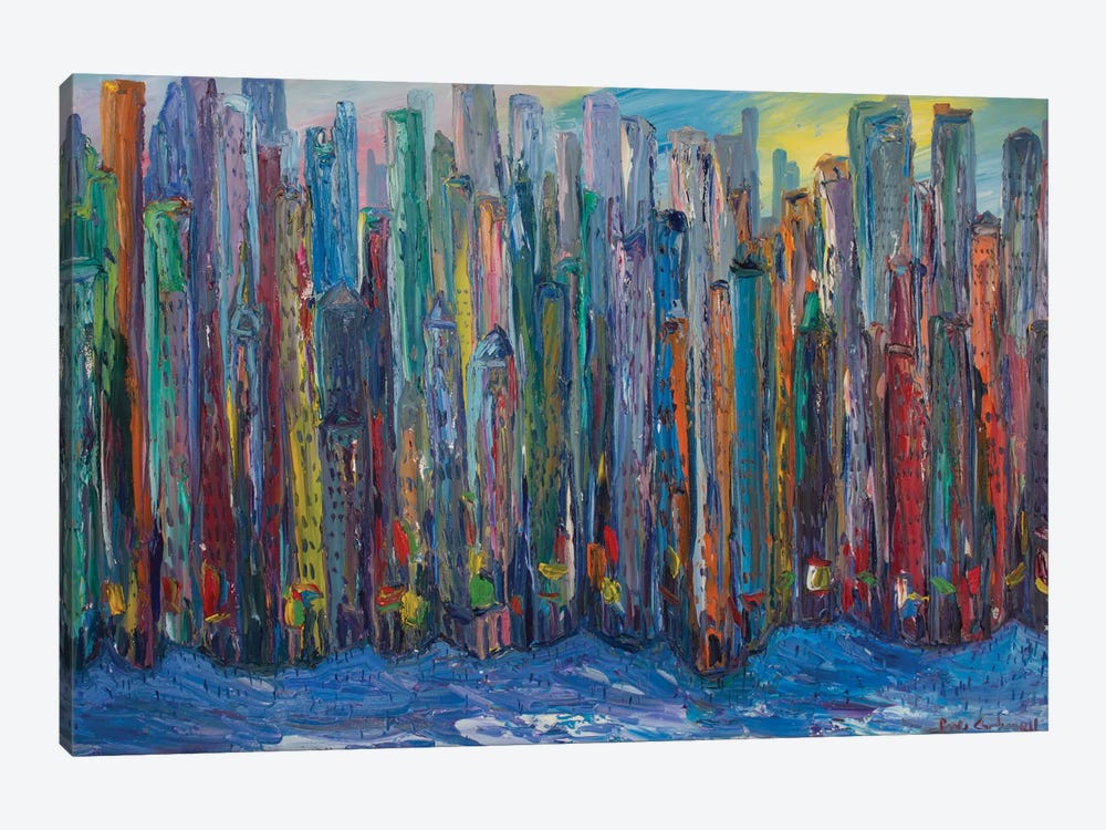 New York City by Peris Carbonell 1-piece Canvas Print
