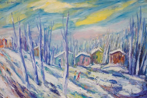 Peris Carbonell: Winter Landscape by Peris Carbonell