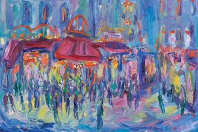 Nocturne, Paris by Peris Carbonell canvas print