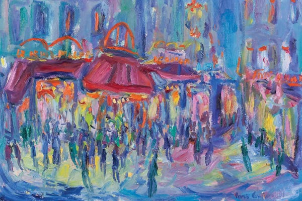 Peris Carbonell: Nocturne, Paris by Peris Carbonell