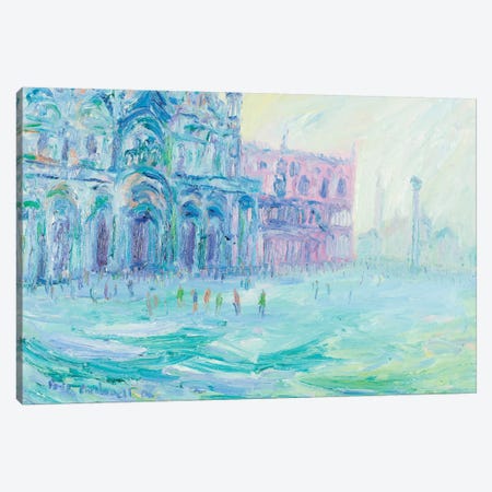 Basilica Of San Marco And Palazzo Ducale, Venice Canvas Print #PER43} by Peris Carbonell Art Print