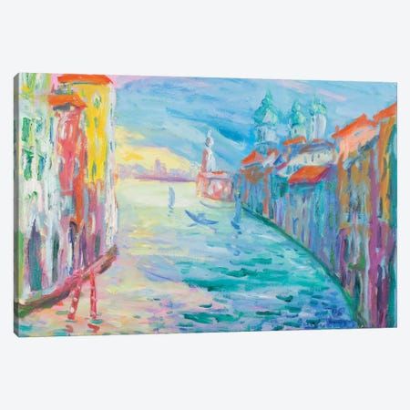 The Grand Canal, Venice Canvas Print #PER44} by Peris Carbonell Canvas Wall Art