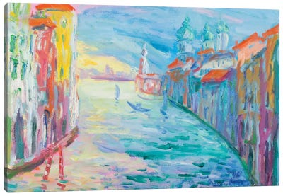 The Grand Canal, Venice Canvas Art Print - Veneto Art