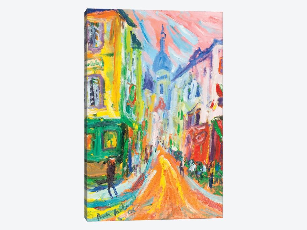 Montmartre And La Sacre Coeur, Paris by Peris Carbonell 1-piece Canvas Print