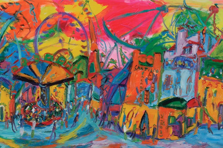 Fair Wheel by Peris Carbonell wall art