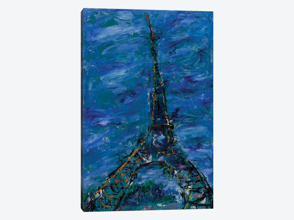 Sunset On The Eiffel Tower, Paris by Peris Carbonell 1-piece Art Print