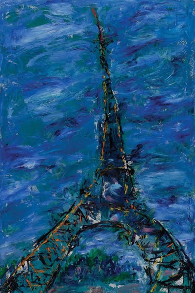 Towers: Sunset On The Eiffel Tower, Paris by Peris Carbonell