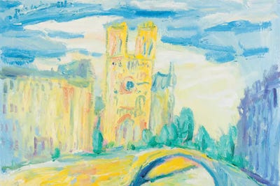 Notre Dame At Noon, Paris by Peris Carbonell framed canvas print