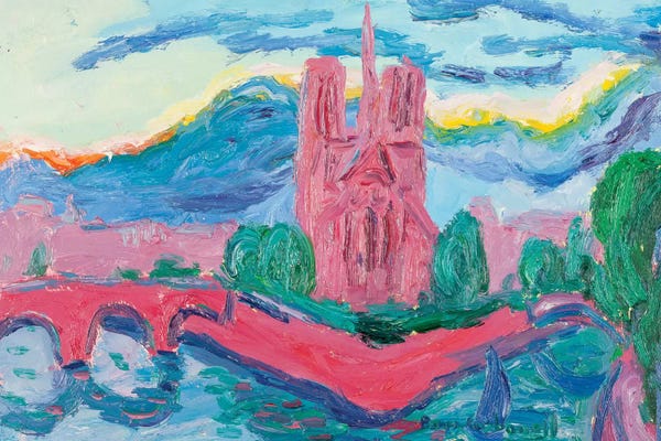 Notre Dame Cathedral: Sunset On The Seine, Paris by Peris Carbonell