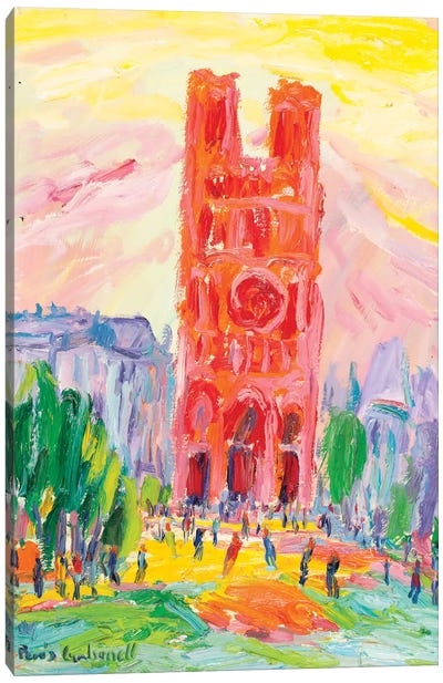 Notre Dame, Paris Canvas Art Print - Famous Places of Worship