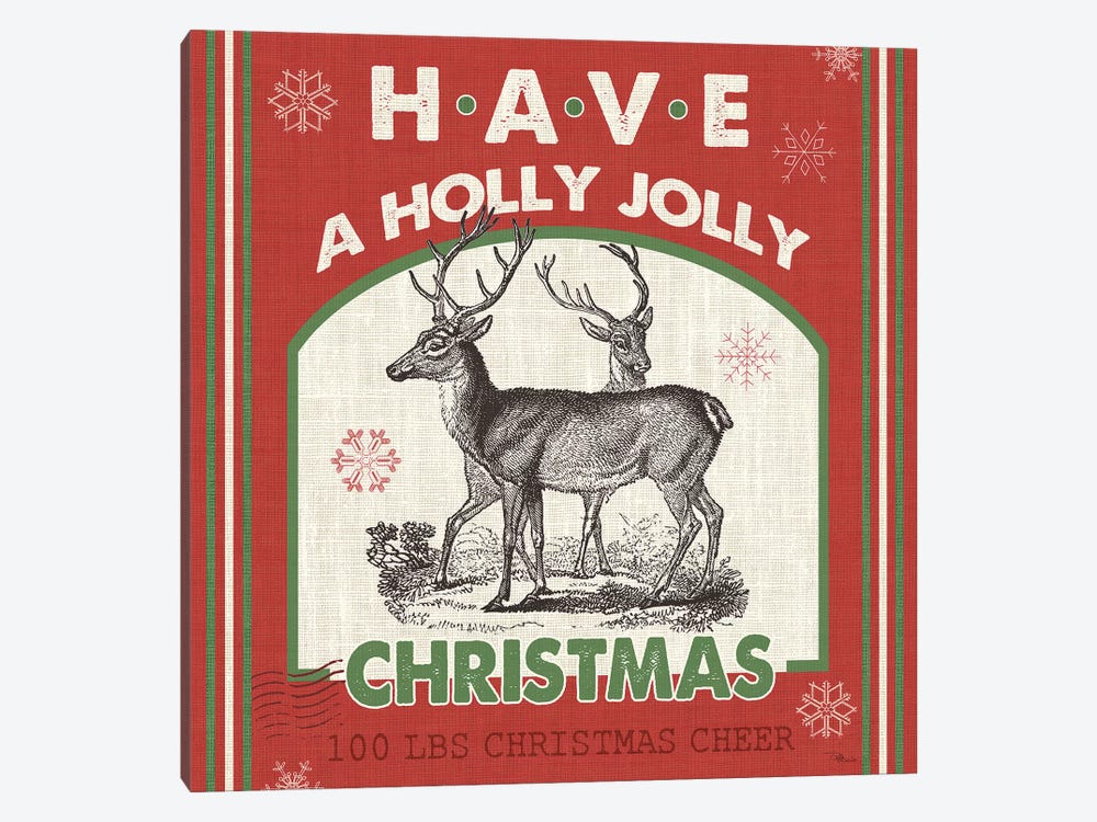 Have A Holly Jolly Christmas II by Pela Studio 1-piece Art Print