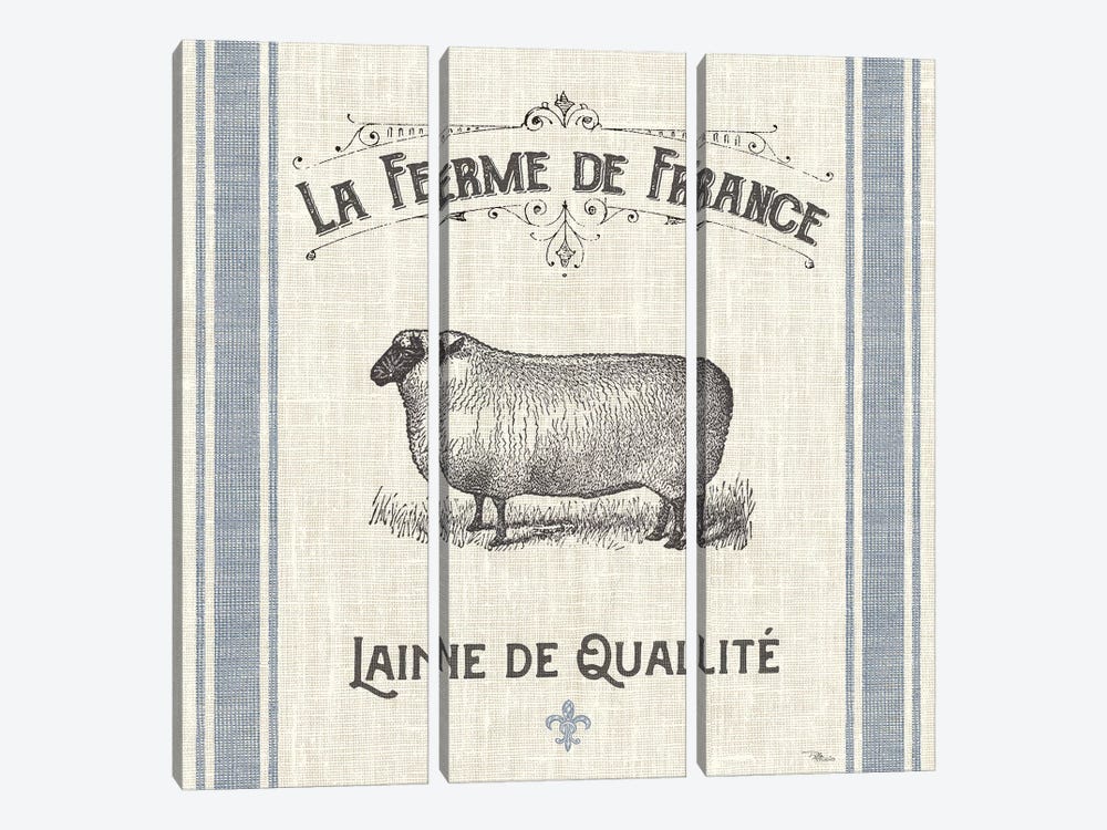 French Farmhouse V by Pela Studio 3-piece Canvas Print