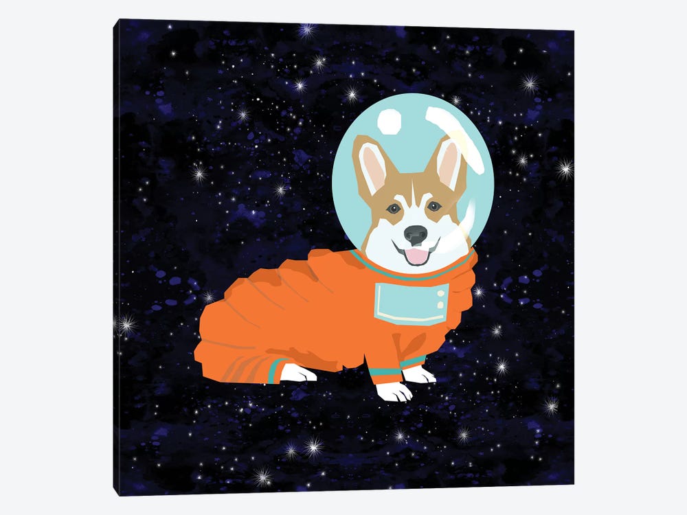 Corgi Tan Spacedog by Pet Friendly 1-piece Art Print