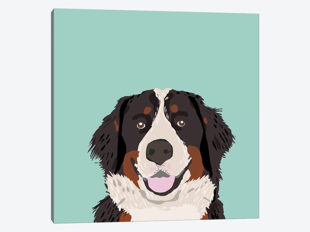 Bernese Mountain Dog by Pet Friendly 1-piece Canvas Art Print