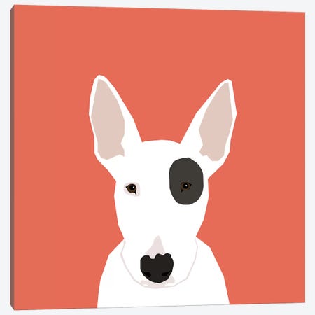 Bull Terrier Canvas Print #PET18} by Pet Friendly Canvas Art