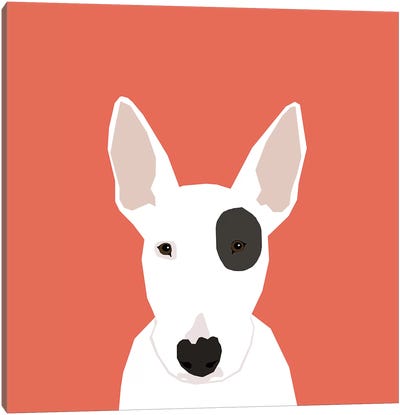 Bull Terrier Canvas Art Print - Pet Friendly