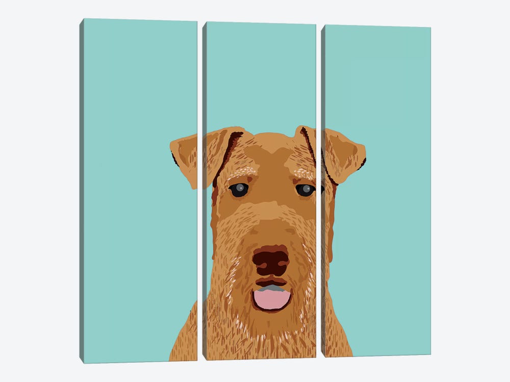 Airedale Terrier by Pet Friendly 3-piece Canvas Artwork