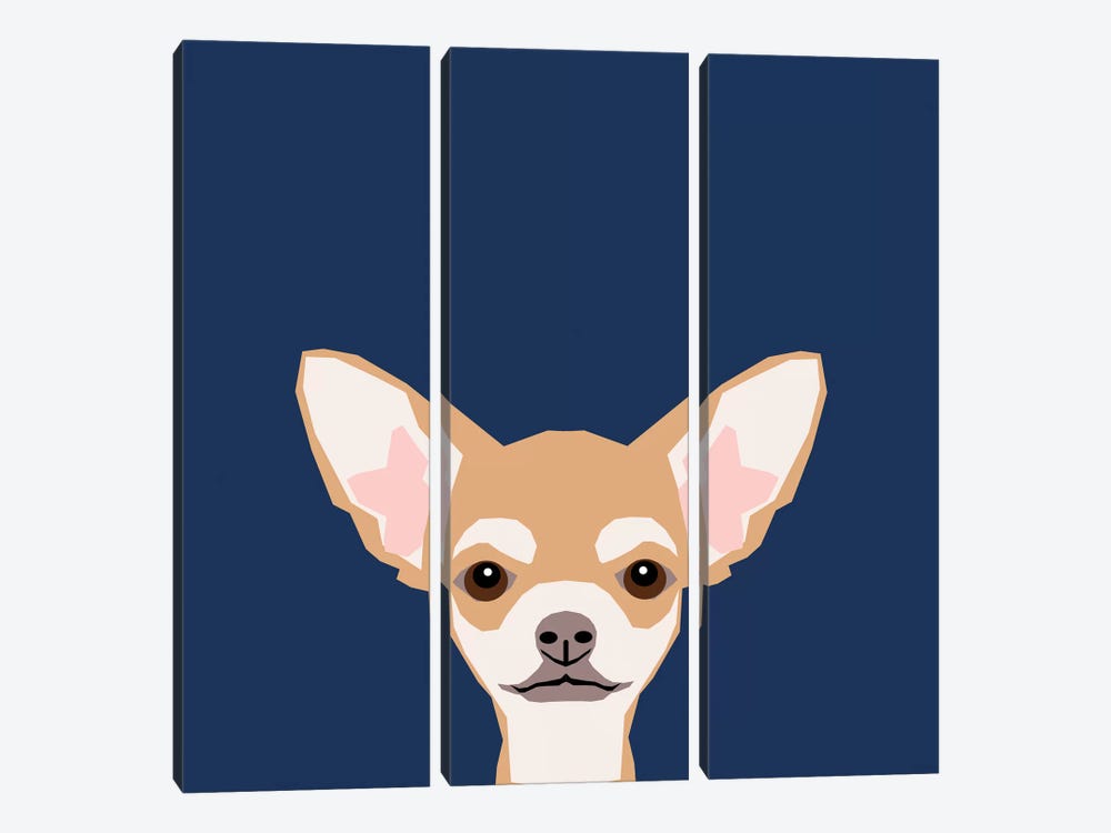 Chihuahua (Short-Haired) by Pet Friendly 3-piece Canvas Wall Art
