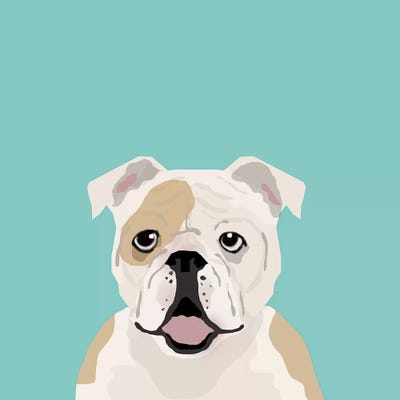 English Bulldog by Pet Friendly acrylic art print
