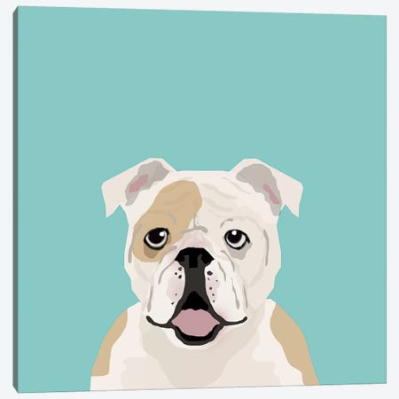 English Bulldog Canvas Print #PET36} by Pet Friendly Canvas Art Print