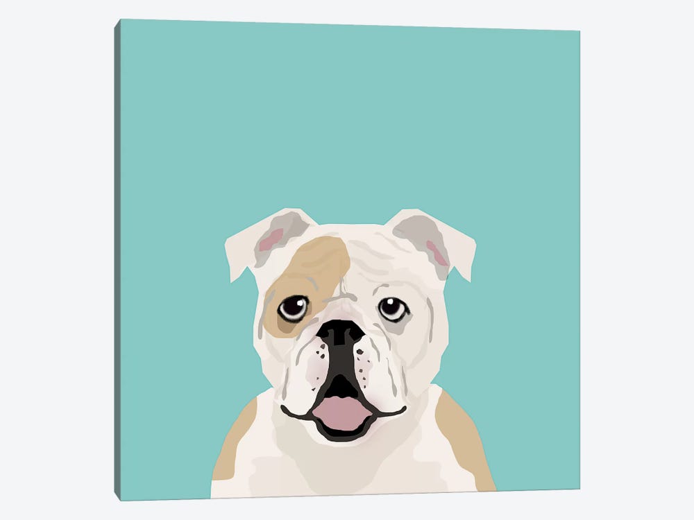 English Bulldog by Pet Friendly 1-piece Art Print