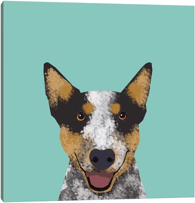 Australian Cattle Dog Canvas Art Print - Pet Friendly