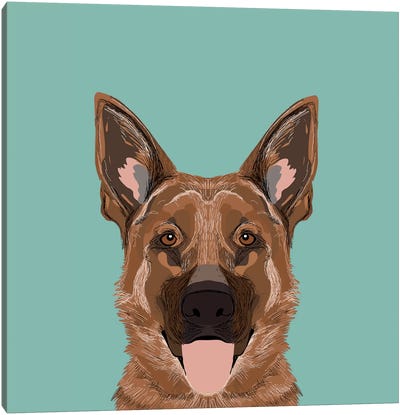 German Shepherd Canvas Art Print - Pet Friendly