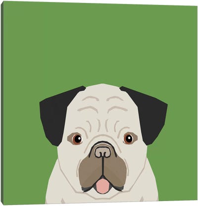 Pug Canvas Art Print - Pet Friendly