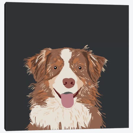Australian Shepherd I Canvas Print #PET5} by Pet Friendly Canvas Art Print