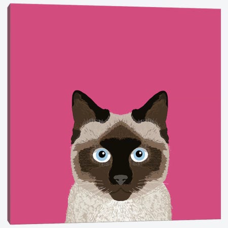 Siamese Canvas Print #PET67} by Pet Friendly Canvas Art
