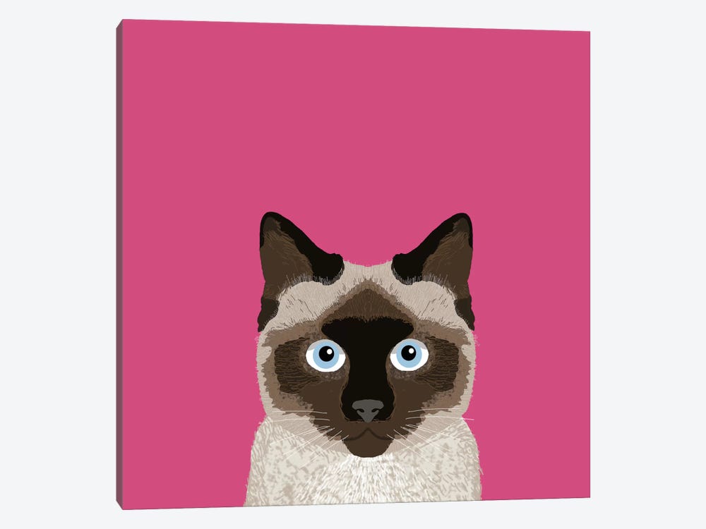 Siamese by Pet Friendly 1-piece Canvas Art Print