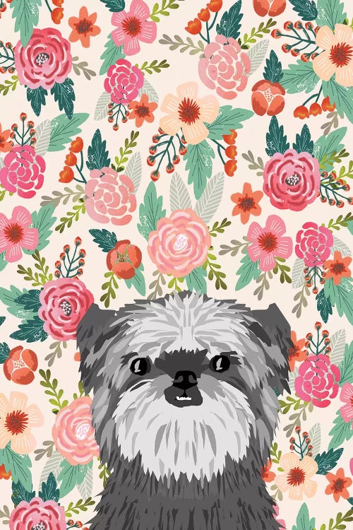 Affenpinscher Floral