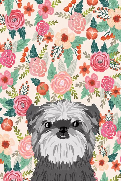 Affenpinscher Floral