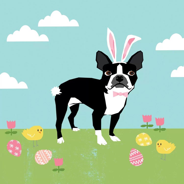 Boston Terrier Easter